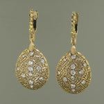 18K Tear Drop Diamond Earrings - E-186D-Alex Sepkus-Renee Taylor Gallery