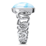 Zuma Ring - Rzuma00-00-Marahlago Larimar-Renee Taylor Gallery