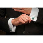 Men's Ripple Cufflinks - CL TURQ-William Henry-Renee Taylor Gallery