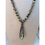 Blue Tiger's Eye Necklace-Carol Kahn-Renee Taylor Gallery