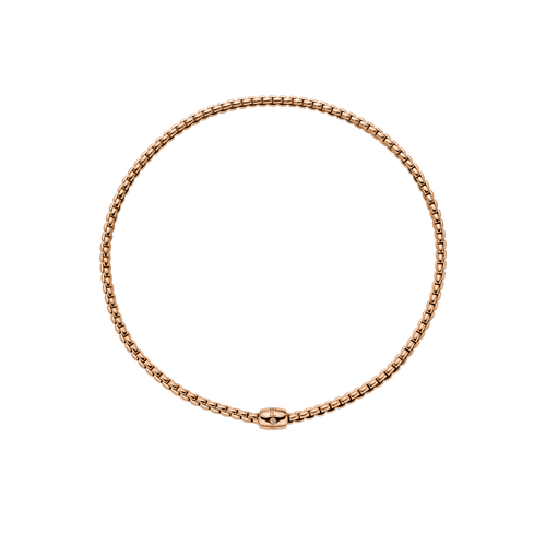 Flex'it EKA 18K Rose Gold 3.9mm Necklace with Ornamental Clasp-FOPE-Renee Taylor Gallery