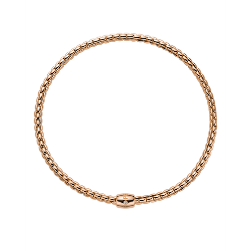Flex'it EKA 18K Rose Gold 6.3mm Necklace with Diamonds-FOPE-Renee Taylor Gallery