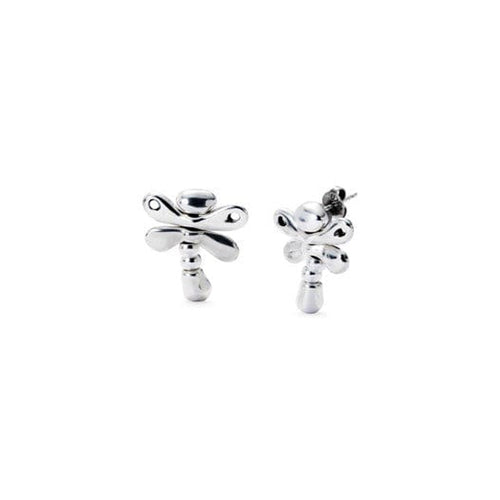 Ser Rebelde Sterling Silver Plated Earrings - PEN0970MTL0000U-UNO de 50-Renee Taylor Gallery
