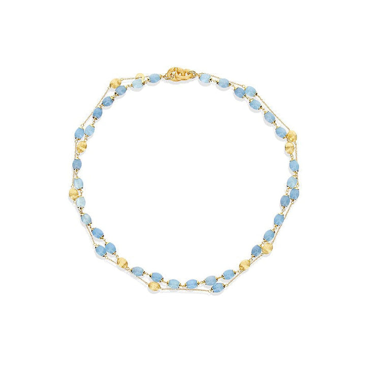 "Azure" Gold and Aquamarine 3 in 1 Necklace - CN4-575-Nanis-Renee Taylor Gallery