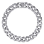 10mm 925 Sterling Silver Men's Solid Cuban Link Chain Bracelet - TBM2245SVJJJ-Gabriel & Co.-Renee Taylor Gallery