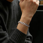 10mm 925 Sterling Silver Men's Solid Cuban Link Chain Bracelet - TBM2245SVJJJ-Gabriel & Co.-Renee Taylor Gallery