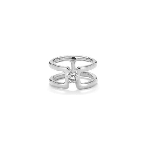 Ser Indomable Sterling Silver Plated Ring - ANI0816BLNMTL-UNO de 50-Renee Taylor Gallery