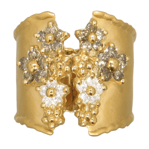 14K Gold & White/Brown Diamond Ring - M3133-Marika-Renee Taylor Gallery