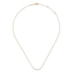 14K Rose Gold Diamond Curved Bar Necklace - NK4942K45JJ-Gabriel & Co.-Renee Taylor Gallery