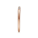 14K Rose Gold Open Diamond Tipped Stackable Ring - LR51177K45JJ-Gabriel & Co.-Renee Taylor Gallery