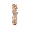 14K Rose Gold Scrolling Floral Diamond Ring - LR4593K45JJ-Gabriel & Co.-Renee Taylor Gallery