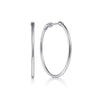 14K White Gold 30mm Round Classic Hoop Earrings - EG1360-Gabriel & Co.-Renee Taylor Gallery