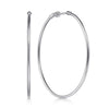 14K White Gold 30mm Round Classic Hoop Earrings - EG1360-Gabriel & Co.-Renee Taylor Gallery