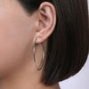 14K White Gold 30mm Round Classic Hoop Earrings - EG1360-Gabriel & Co.-Renee Taylor Gallery