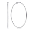 14K White Gold 30mm Round Classic Hoop Earrings - EG1360-Gabriel & Co.-Renee Taylor Gallery