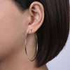 14K White Gold 30mm Round Classic Hoop Earrings - EG1360-Gabriel & Co.-Renee Taylor Gallery