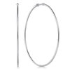 14K White Gold 70mm Round Classic Hoop Earrings - EG13606W4JJJ-Gabriel & Co.-Renee Taylor Gallery