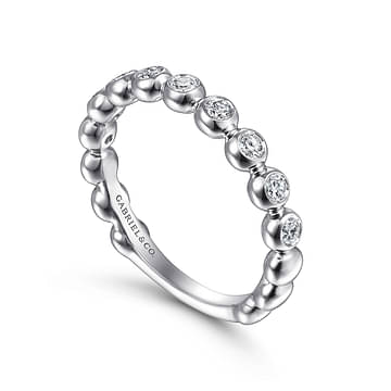 14K White Gold Diamond Ring Band - LR51902W45JJ-Gabriel & Co.-Renee Taylor Gallery