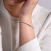 14K White Gold Bujukan Cuff Bracelet with Cluster Diamond Hexagon Stations - BG4117-62W45JJ-Gabriel & Co.-Renee Taylor Gallery