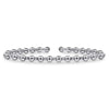 14K White Gold Bujukan Open Bangle - BG4602-6W4JJJ - LOCK-Gabriel & Co.-Renee Taylor Gallery