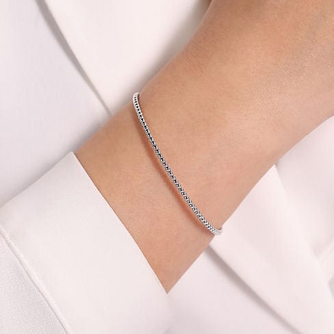 14K White Gold Bujukan Split Bangle - BG4107-62W4JJJ-Gabriel & Co.-Renee Taylor Gallery