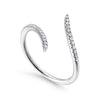 14K White Gold Bypass Open Diamond Ring - LR51052W45JJ-Gabriel & Co.-Renee Taylor Gallery