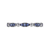 14K White Gold Cluster Sapphire and Bujukan Ball Stackable Ring - LR51704W4JSA-Gabriel & Co.-Renee Taylor Gallery