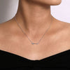 14K White Gold Diamond Arrow Necklace - NK5448W45JJ-Gabriel & Co.-Renee Taylor Gallery