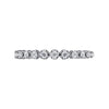 14K White Gold Single Prong Diamond Band - LR51698W45JJ-Gabriel & Co.-Renee Taylor Gallery