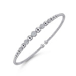14K White Gold Diamond Bangle Bracelet - BG4362-57W45JJ-Gabriel & Co.-Renee Taylor Gallery