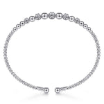 14K White Gold Diamond Bangle Bracelet - BG4362-57W45JJ-Gabriel & Co.-Renee Taylor Gallery