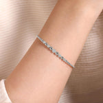 14K White Gold Diamond Bangle Bracelet - BG4362-57W45JJ-Gabriel & Co.-Renee Taylor Gallery