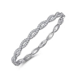 14K White Gold Diamond Bangle Bracelet – BG4426-65W45JJ-Gabriel & Co.-Renee Taylor Gallery