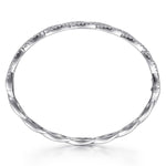 14K White Gold Diamond Bangle Bracelet – BG4426-65W45JJ-Gabriel & Co.-Renee Taylor Gallery