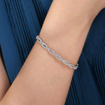 14K White Gold Diamond Bangle Bracelet – BG4426-65W45JJ-Gabriel & Co.-Renee Taylor Gallery