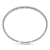 14K White Gold Diamond Bangle – BG4431-65W45JJ-Gabriel & Co.-Renee Taylor Gallery