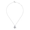 14K White Gold Diamond Butterfly Pendant Necklace - NK7934W45JJ-Gabriel & Co.-Renee Taylor Gallery