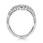 14K White Gold Diamond Chevron Ladies Ring – LR52622W45JJ-Gabriel & Co.-Renee Taylor Gallery