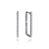 14K White Gold Diamond Classic Paperclip Hoop Earrings - EG15275W45JJ-Gabriel & Co.-Renee Taylor Gallery