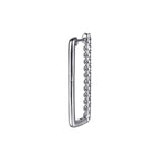 14K White Gold Diamond Classic Paperclip Hoop Earrings - EG15275W45JJ-Gabriel & Co.-Renee Taylor Gallery