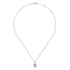 14K White Gold Diamond Classic Pendant Necklace - NK7000W45JJ-Gabriel & Co.-Renee Taylor Gallery