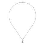 14K White Gold Diamond Classic Pendant Necklace - NK7000W45JJ-Gabriel & Co.-Renee Taylor Gallery