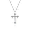 14K White Gold Diamond Cross Pendant Necklace - NK7197W45JJ-Gabriel & Co.-Renee Taylor Gallery