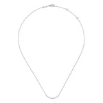 14K White Gold Diamond Curved Bar Necklace - NK4942W45JJ-Gabriel & Co.-Renee Taylor Gallery