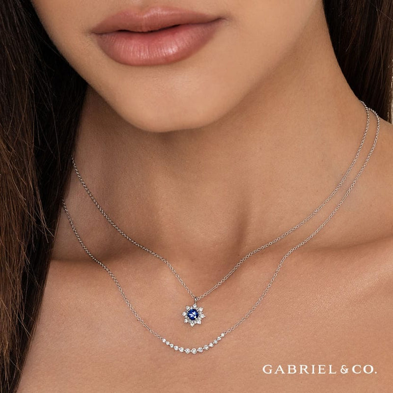 14K White Gold Diamond Curved Bar Necklace - NK4942W45JJ-Gabriel & Co.-Renee Taylor Gallery