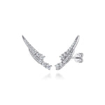 14K White Gold Diamond Ear Climber Earrings – EG15549W45JJ-Gabriel & Co.-Renee Taylor Gallery