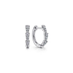 14K White Gold Diamond Huggie Earrings - EG14523W45JJ-Gabriel & Co.-Renee Taylor Gallery