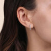 14K White Gold Diamond Huggie Earrings - EG14523W45JJ-Gabriel & Co.-Renee Taylor Gallery