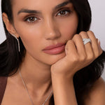 14K White Gold Diamond Ladies' Criss Cross Ring - LR52466W45JJ-Gabriel & Co.-Renee Taylor Gallery