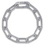 14K White Gold Diamond Link Bracelet – TB4847-75W45JJ-Gabriel & Co.-Renee Taylor Gallery